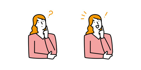 疑問に思ったことが理解できた女性