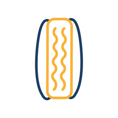 Hot dog Isolated Vector icon which can easily modify or edit

