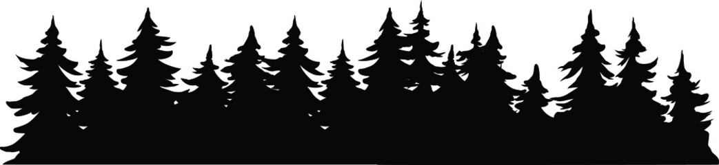 Forest Silhouettes Forest SVG EPS PNG