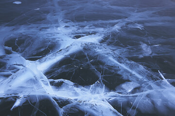 texture ice bubbles air baikal gas hydrogen sulfide nature winter background © kichigin19