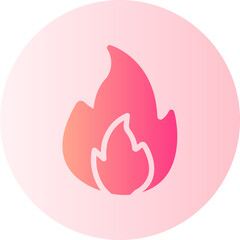 fire flame gradient icon