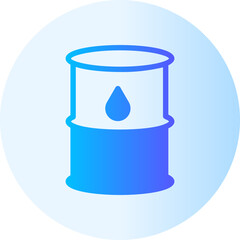 oil barrel gradient icon