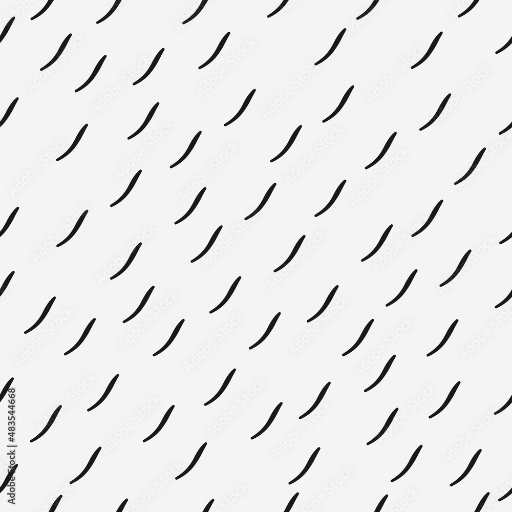 Aufkleber simple dashes pattern. vector seamless black dashes.