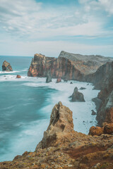 Naklejka premium view of the coast of the region sea