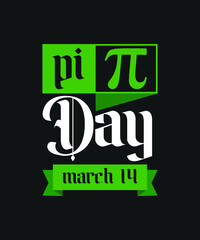 Pi Day T-shirt Design Vector