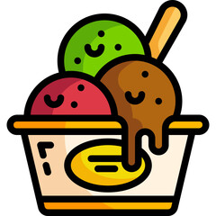 ice cream line icon