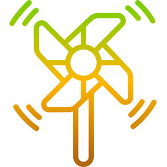 Obraz premium pinwheel gradient icon