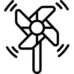 Obraz premium pinwheel line icon