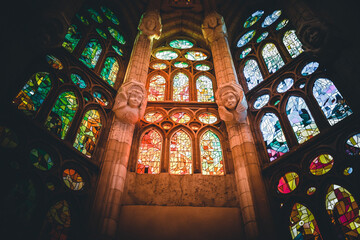 stained glass window in church