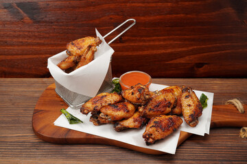 Crispy Chicken Wings Marinated with Herb Sauce