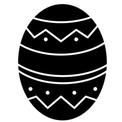 easter egg solid icon