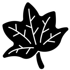 maple leaf solid icon