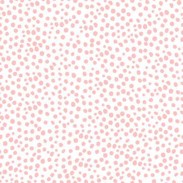 seamless pattern with pink dots. modern vector illustration isolated on white background.