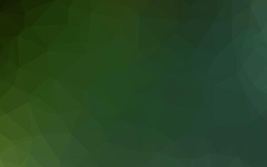 Light Green vector abstract mosaic background.