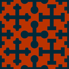 Obraz premium Seamless pattern with Medieval heraldic crosses for your project