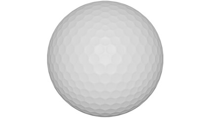 3D Rendering Golf Ball. The smaller diameter gave the player a distance advantage, especially in high winds, 