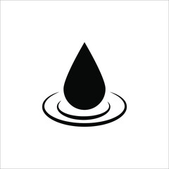 Fototapeta premium Water drops vector icon. flat vector simple element illustration on white background