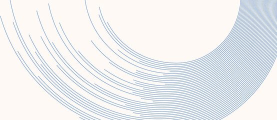 Blue dynamic lines on white background.