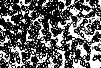 Black and white vector texture with disks.