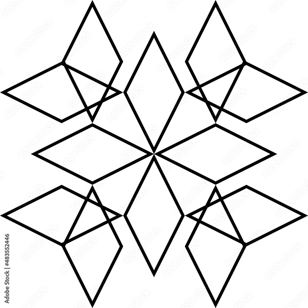 Poster tile black and white vector pattern or seamless background