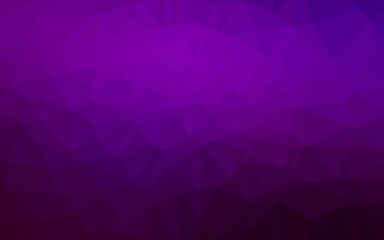Dark Purple vector triangle mosaic template.