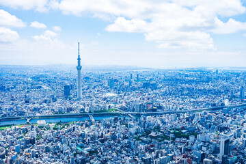 Fototapeta premium 東京 都心部空撮写真