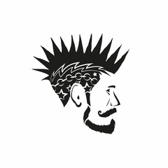 Fashion silhouette hipster style, vector illustration
