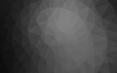 Light Silver, Gray vector blurry triangle template.