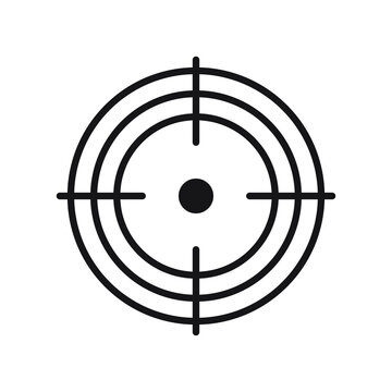 recommend clip art: Aim icon. Target icon. Shooting mark. Aiming vector sign. Target goal icon, focus marketing aim.