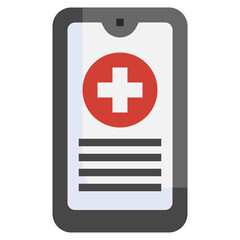 Obraz premium Covid test and protect_hospital app