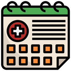 Obraz premium Health Check_Calendar