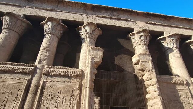 Temple of Khnum. The temple of Esna, dedicated to the god Khnum. Egypt.