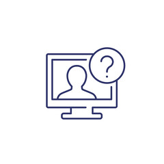 explainer video, instruction line icon