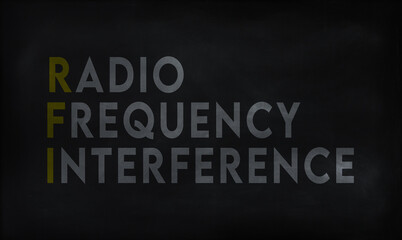 RADIO FREQUENCY INTERFERENCE (RFI) on chalk board