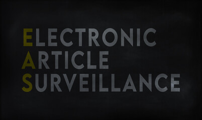 ELECTRONIC ARTICLE SURVEILLANCE (EAS) on chalk board