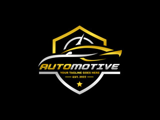 Obraz premium Automotive logo design vector illustration. Car logo vector