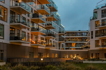 Denmark, Aarhus, 13-12-2021 - Here is a picture of the new building at the east harbor