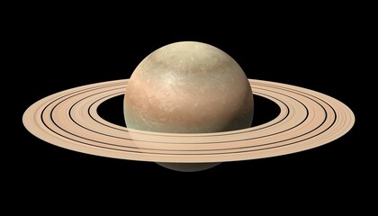 Fototapeta na wymiar Saturn planet in space