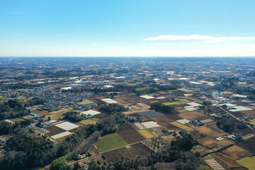 千葉県酒々井町の空撮