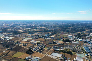 千葉県酒々井町の空撮