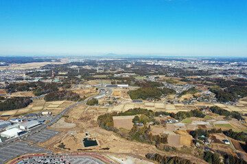 千葉県酒々井町の空撮