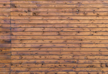 Plank wall made of light beautiful wood. Natural wood pattern. Surface fragment