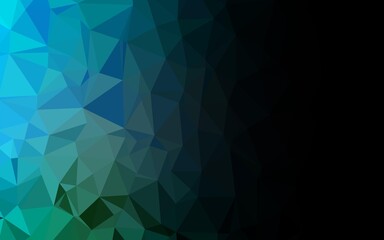 Light Blue, Green vector polygonal template.