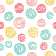 Seamless texture with funny polka dots.