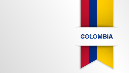 EPS10 Vector Patriotic background with Colombia flag colors.