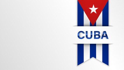 EPS10 Vector Patriotic background with Cuba flag colors.