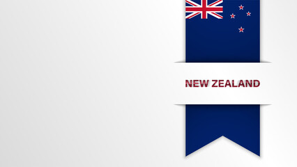 Obraz na płótnie Canvas EPS10 Vector Patriotic Background with New Zealand flag colors.