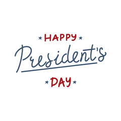 Happy President's Day USA greeting card, United States of America celebration. american holiday, vector illustration