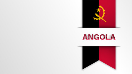 EPS10 Vector Patriotic background with Angola flag colors.