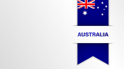 EPS10 Vector Patriotic background with Australia flag colors.